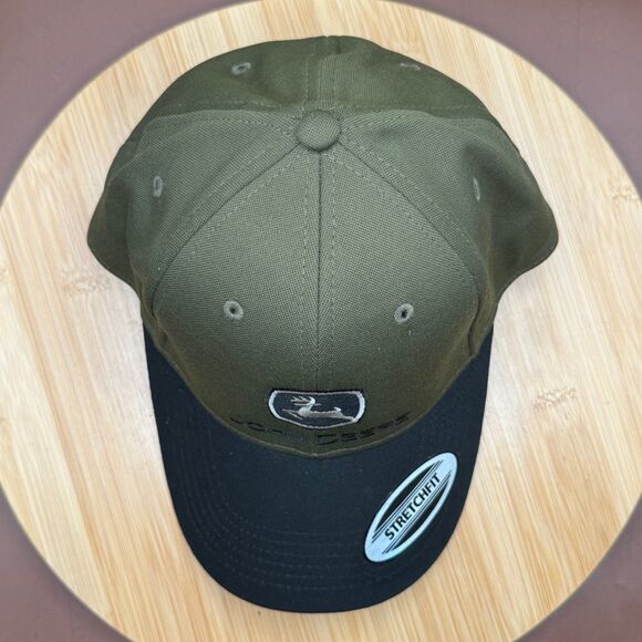John Deere Olive Green/Black Stretch-fit cap - Picture 7 of 10